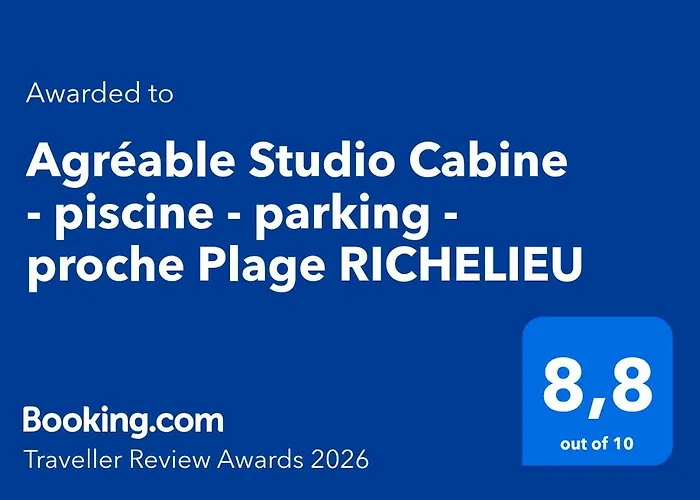 Agreable - Clim-piscine-parking - Proche Richelieu アパート *